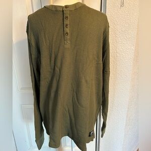 Wesc Henley Thermal Aztec Olive color size XL